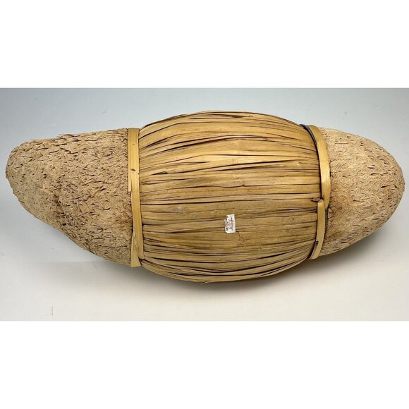 VTG Large 21" American Goose Carved Wood & Reed Decoy Rustic Home Decor Duck EUC - Picture 6 of 9